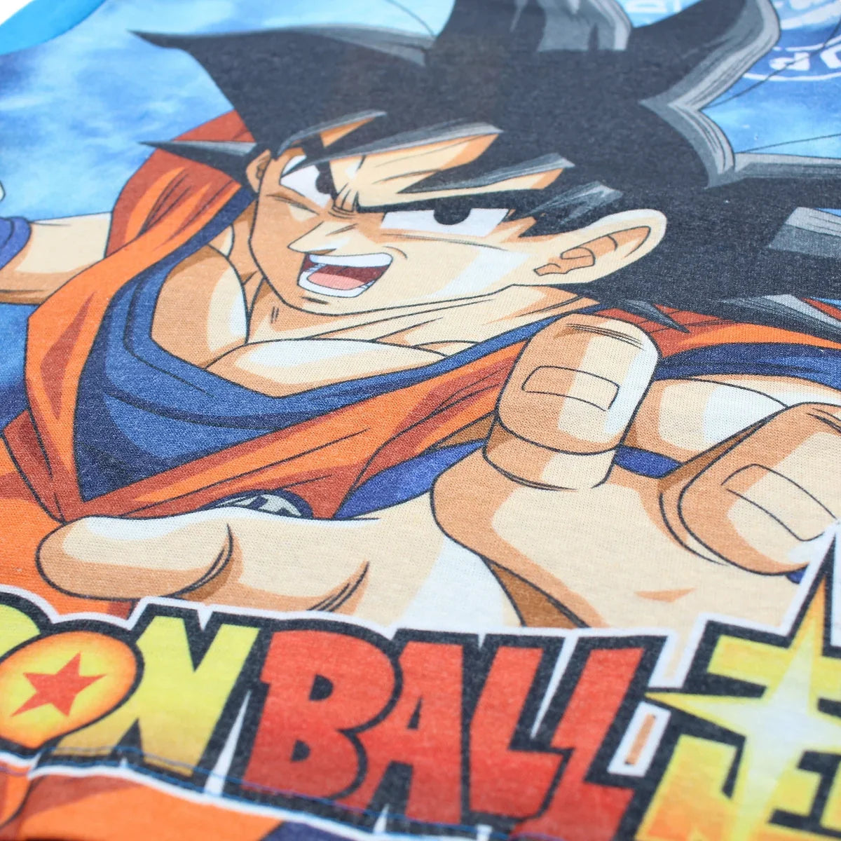T-shirt manga comprida Dragon Ball azul/azul claro - BONECADA