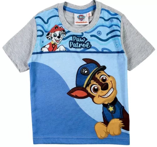 T-shirt manga curta Patrulha Pata