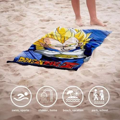 Toalha praia microfibra Dragon Ball Z