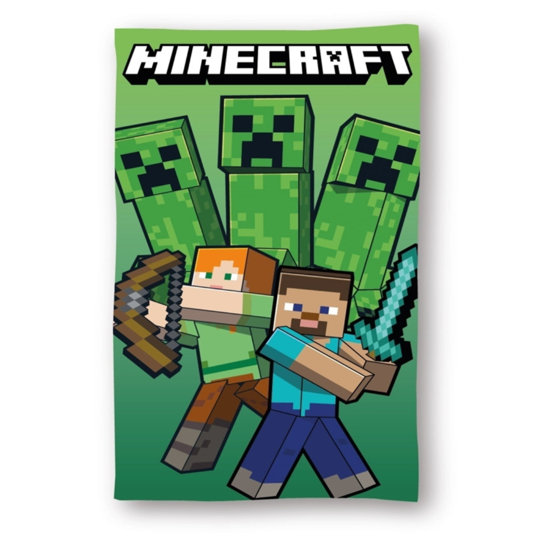 Toalha de praia algodão Minecraft - BONECADA