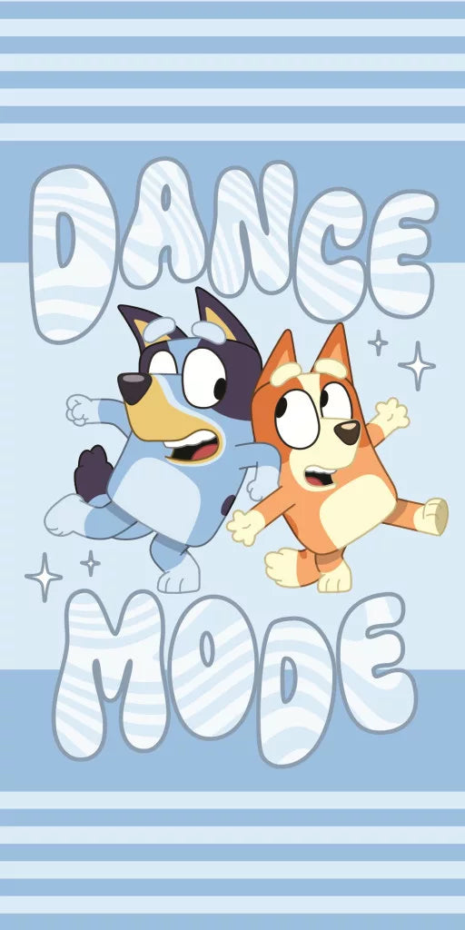 Toalha praia algodão Bluey Dance Mode