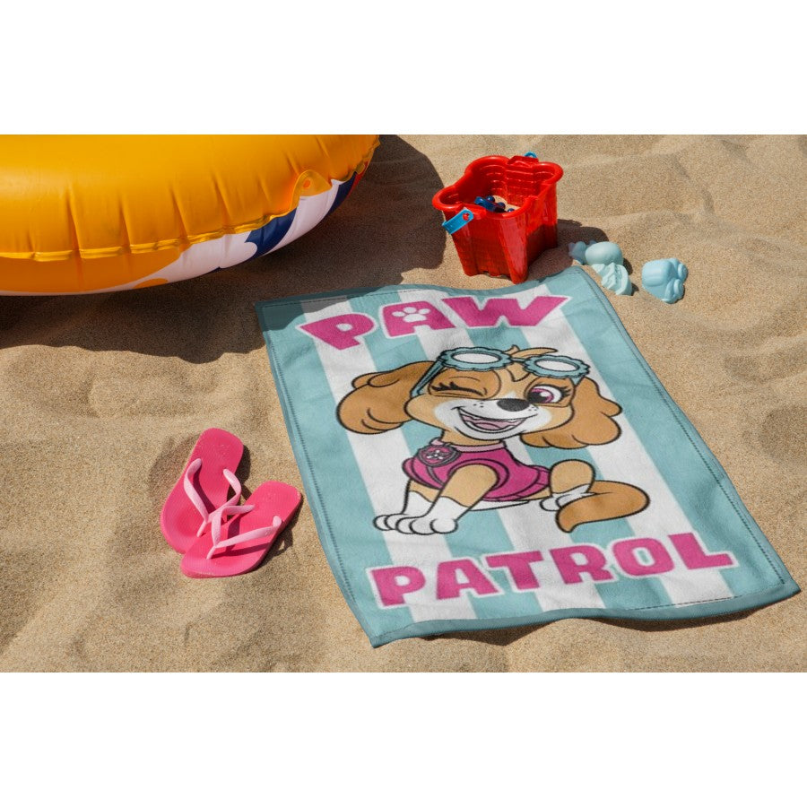 Toalha praia microfibra Patrulha Pata Skye