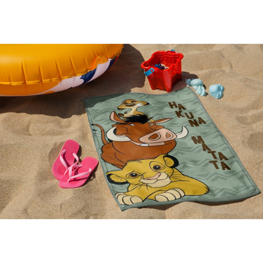 Toalha praia microfibra Rei Leão