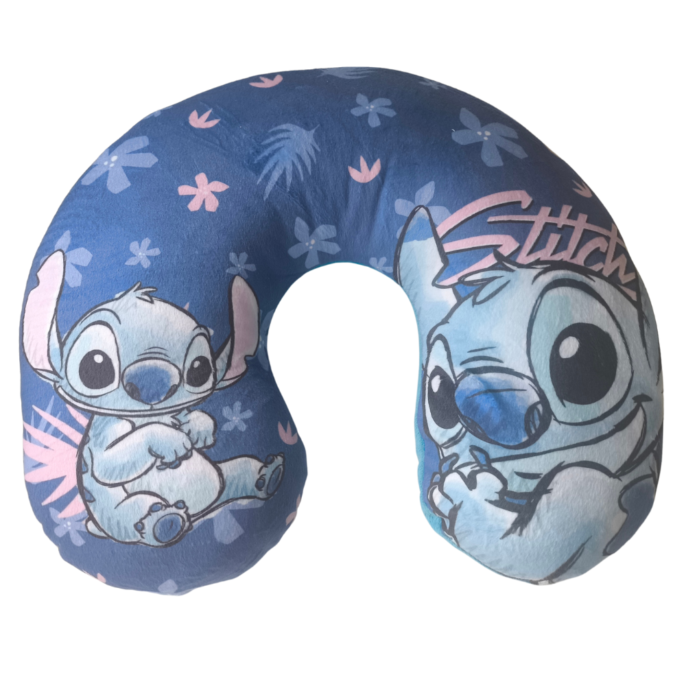 Almofada viagem Stitch - Azul - BONECADA