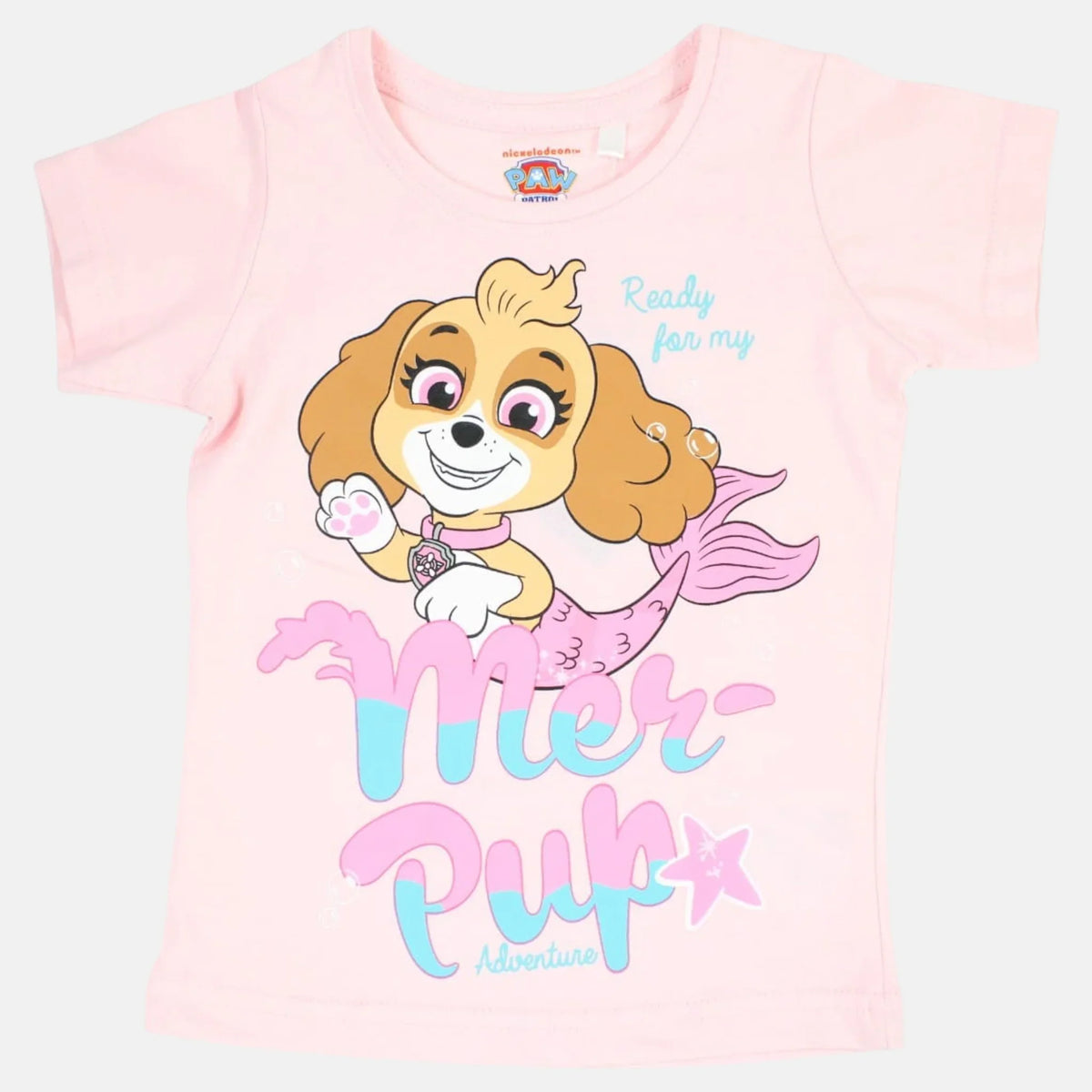 Conjunto T-Shirt e Calções Patrulha Pata - Skye Mer-Pup
