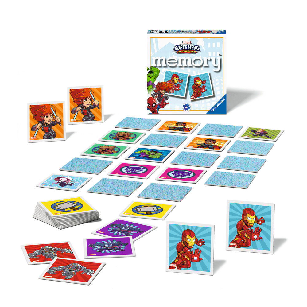 Jogo Memória Super Heróis da Marvel (48 cartas)