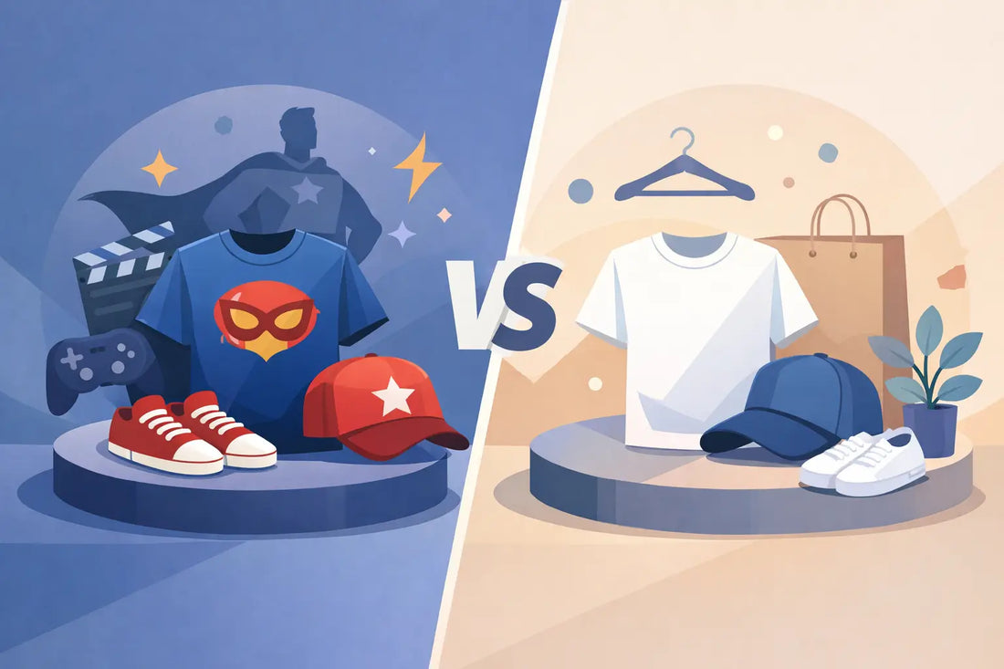 Roupa licenciada vs roupa básica: qual escolher?