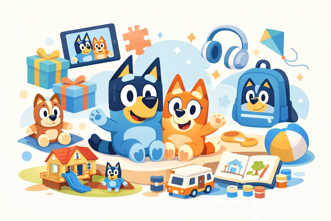 12 presentes Bluey para criança