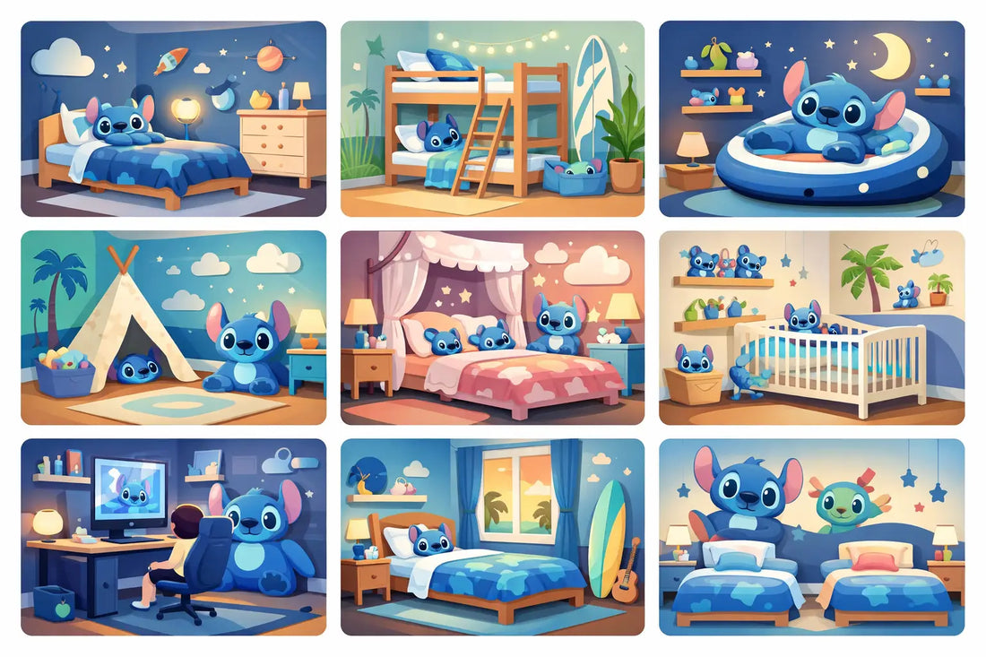 8 exemplos de quarto Stitch infantil felizes