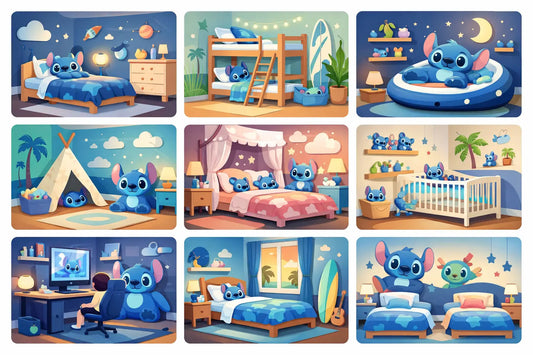 8 exemplos de quarto Stitch infantil felizes