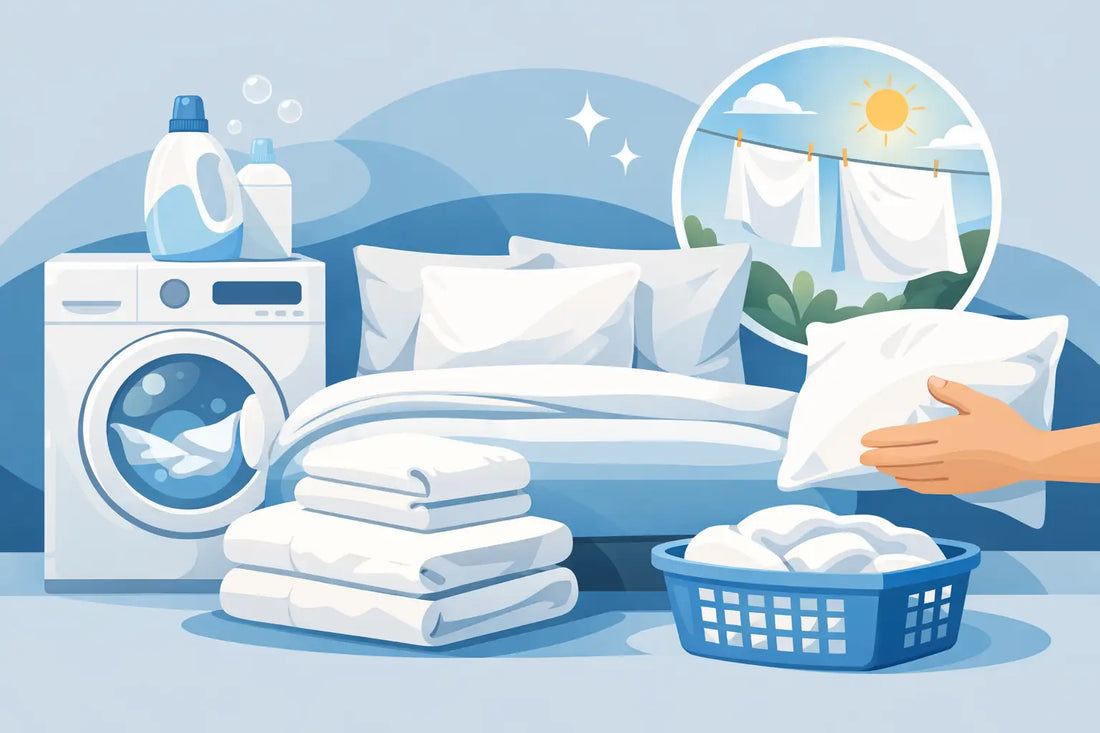 Como lavar têxteis de cama sem estragar