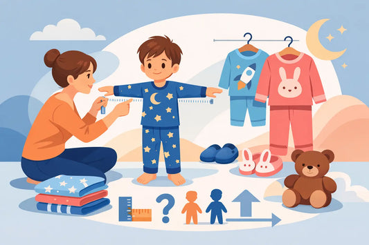 Que tamanho de pijama infantil para o seu filho?