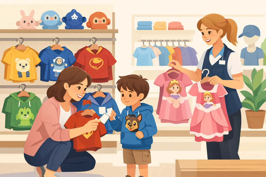 Como escolher roupa licenciada infantil