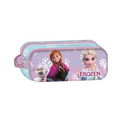 Estojo com 2 compartimentos Frozen magic winter