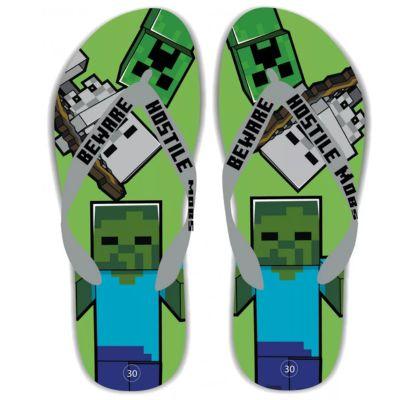 Chinelos de praia Minecraft