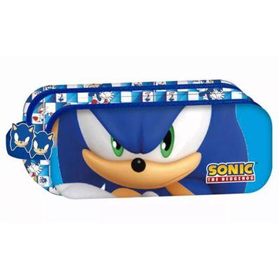 Estojo 2 Compartimentos Sonic the Hedgehog Modern 23 cm