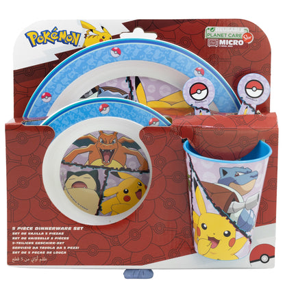 Conjunto Refeição Plástico Pokemon Distortion