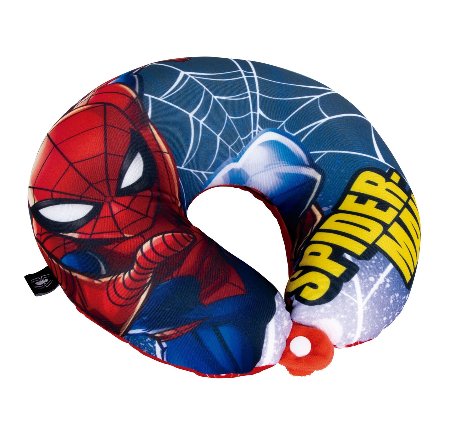 Almofada de viagem Spiderman vermelho e azul