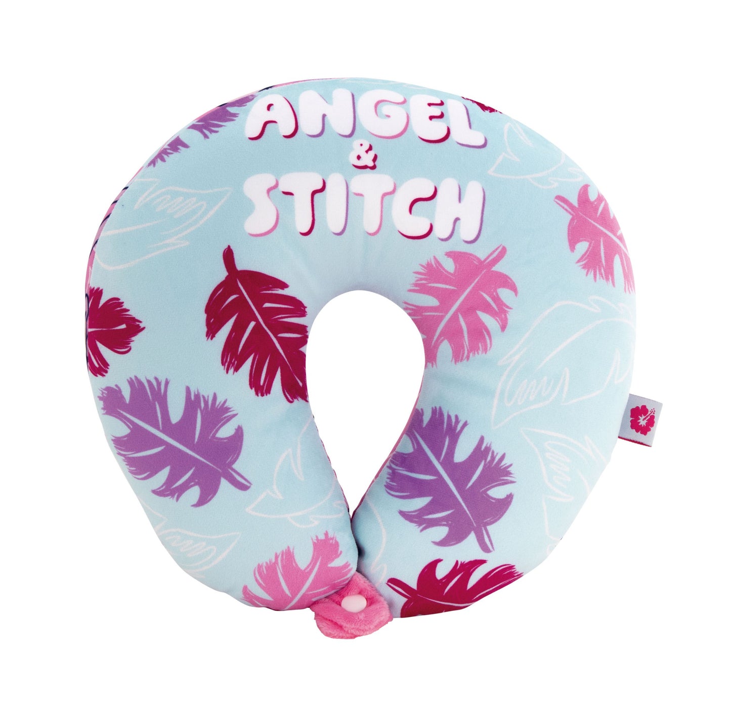 Almofada de viagem Stitch e Angel