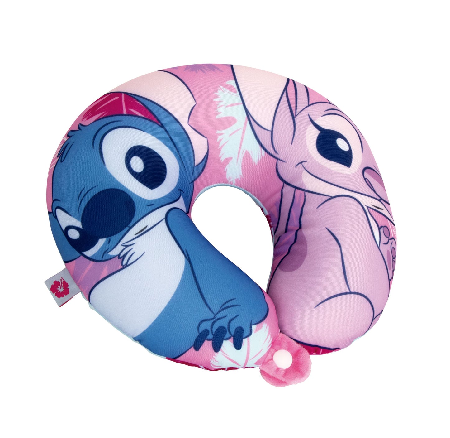 Almofada de viagem Stitch e Angel