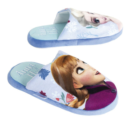 Chinelos de Casa Frozen Anna e Elsa (sola têxtil)