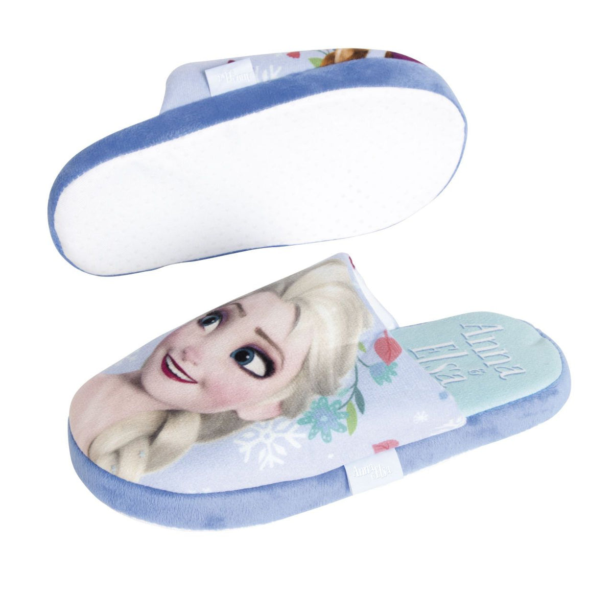 Chinelos de Casa Frozen Anna e Elsa (sola têxtil)