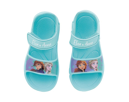 Sandálias Frozen Anna e Elsa com velcro