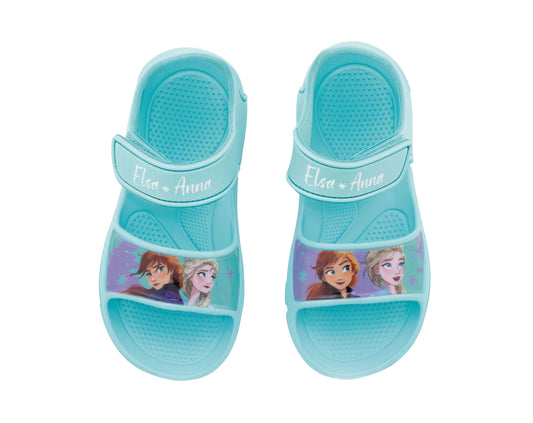 Sandálias Frozen Anna e Elsa com velcro