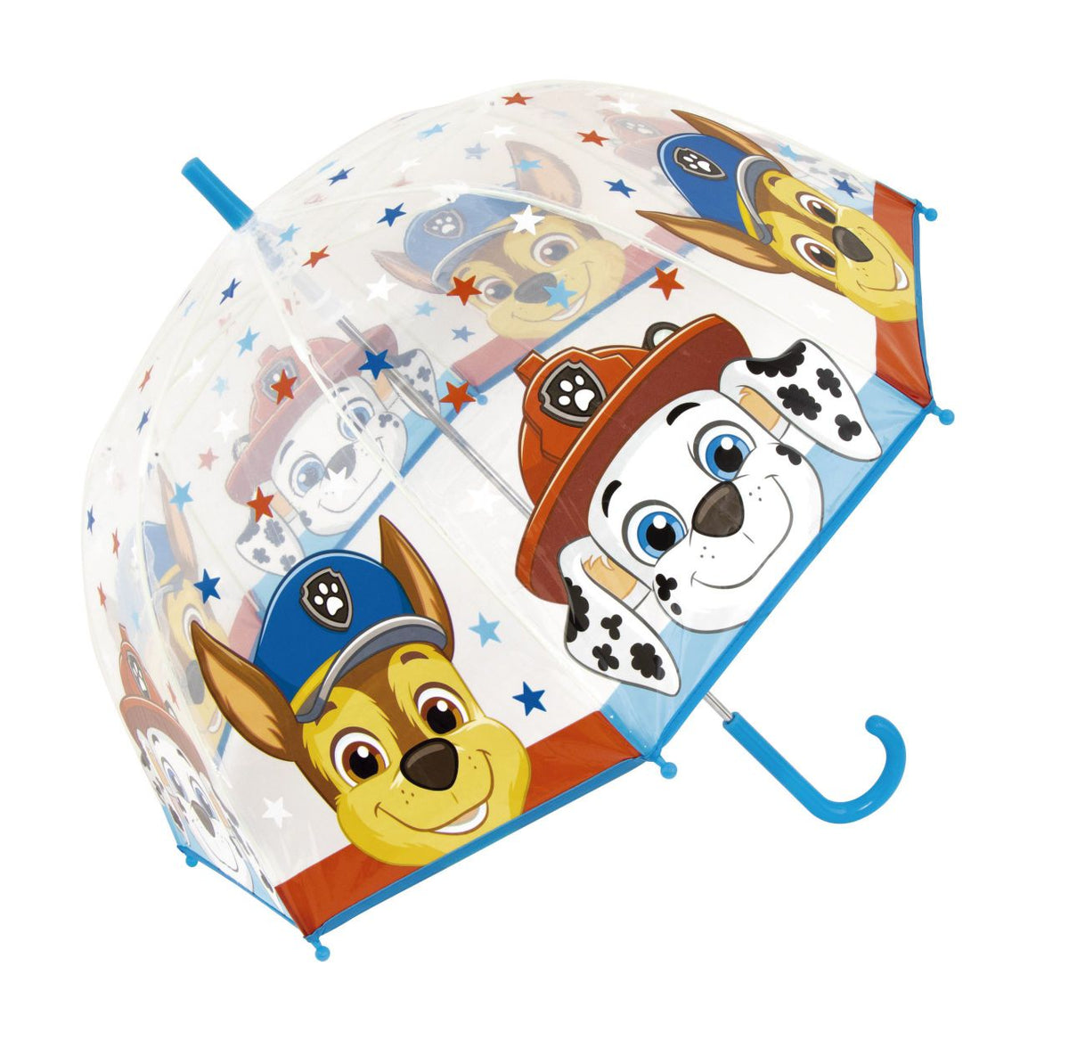 Guarda-chuva bolha Patrulha Pata Chase e Marshall- 2 cores