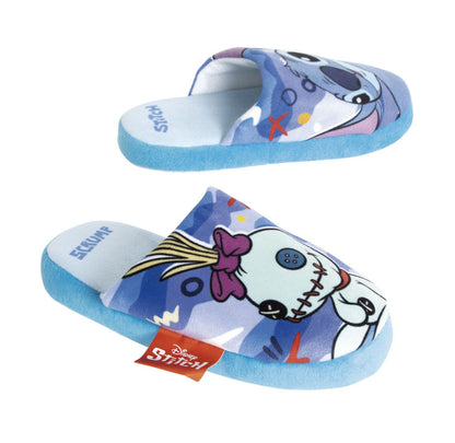 Chinelos de Casa Stitch Scrump Best Buds (sola têxtil)