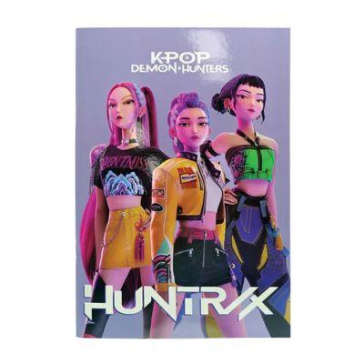 Caderno B5 Pautado K-pop Demon Hunters Trio 40 Folhas