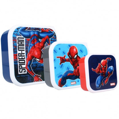 3 Caixas snacks Spiderman