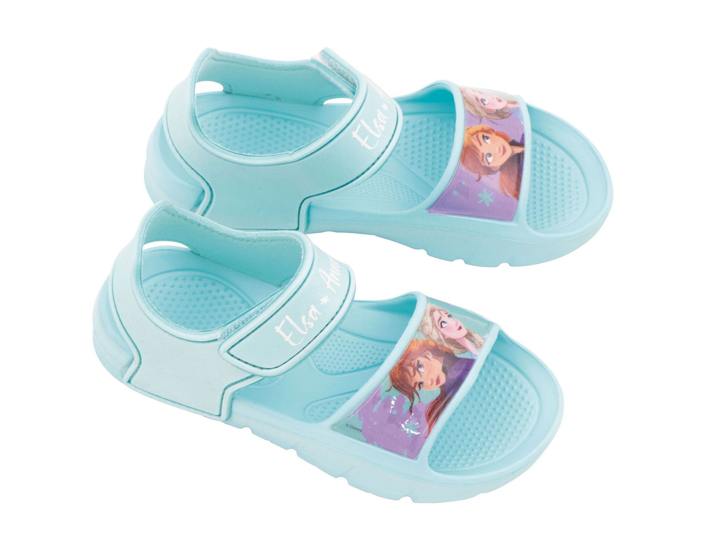 Sandálias Frozen Anna e Elsa com velcro