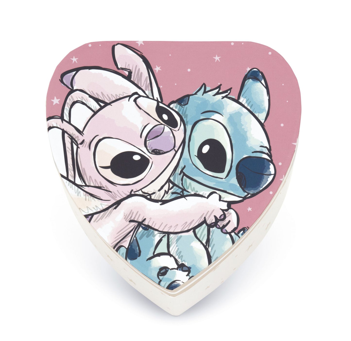 Caixa de Jóias Coração Stitch & Angel
