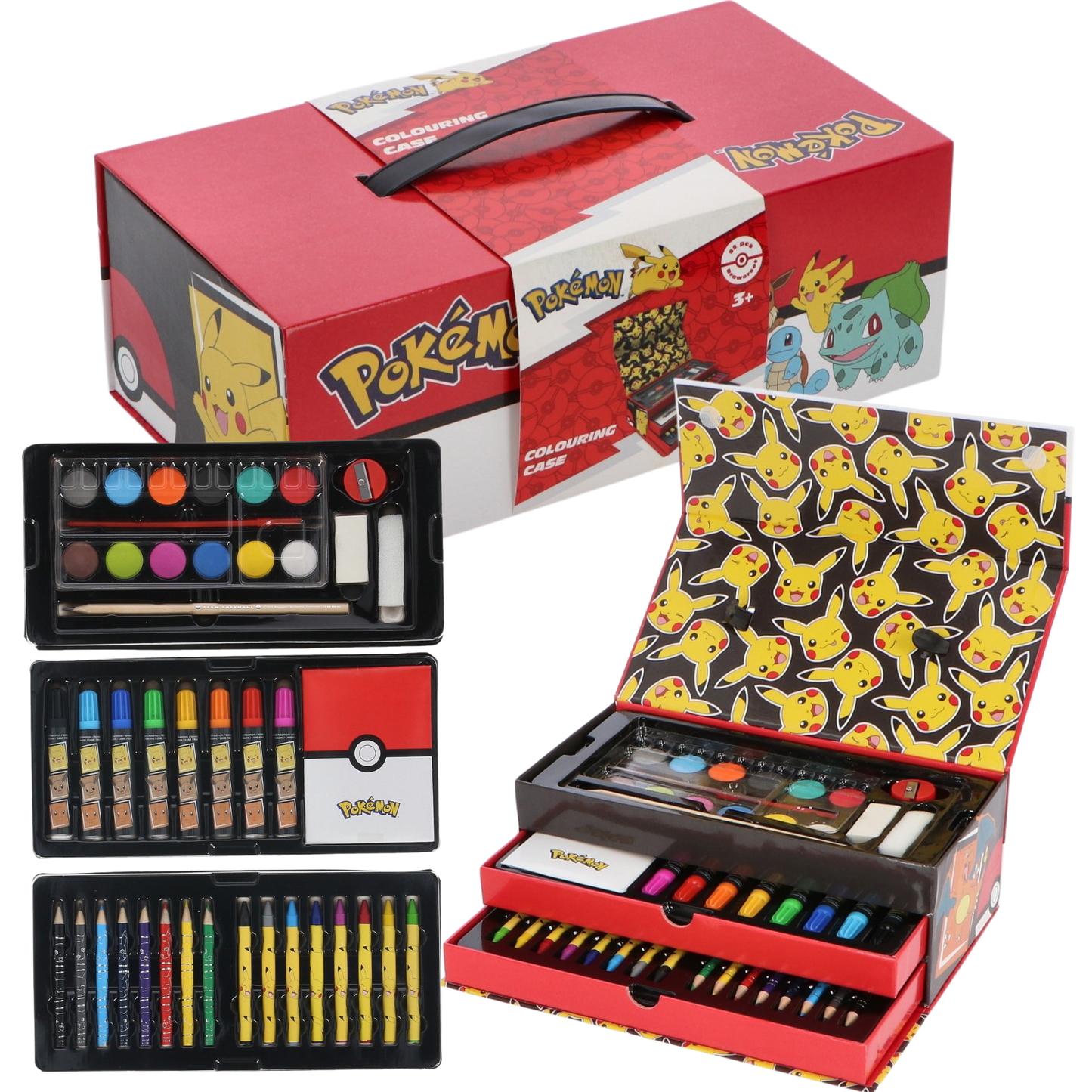 Mala de Desenho e Pintura Pokémon