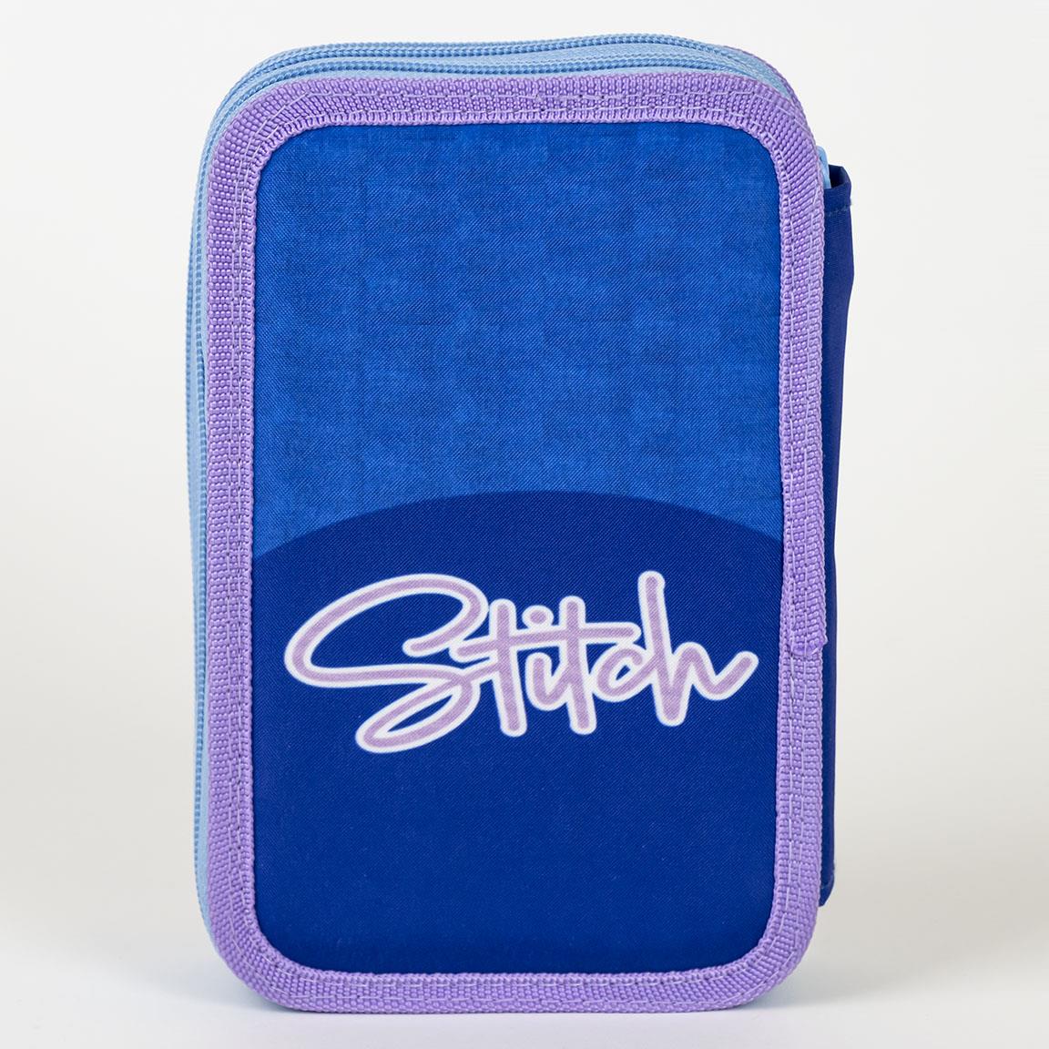 Conjunto Escolar Stitch com estojo duplo