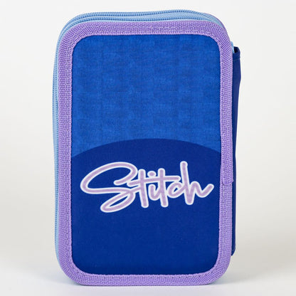 Conjunto Escolar Stitch com estojo duplo
