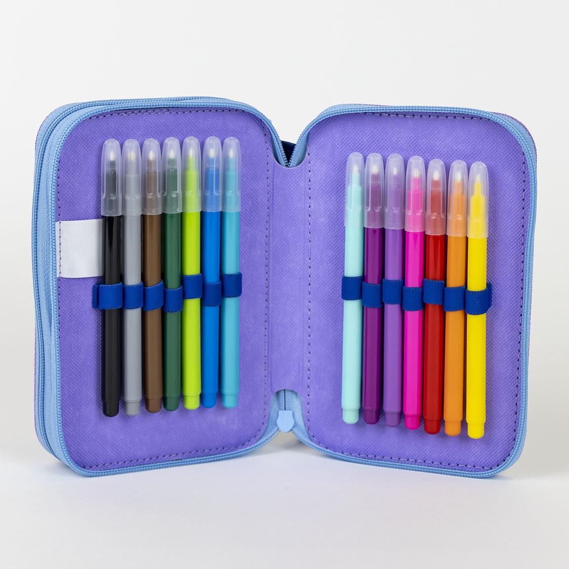 Conjunto Escolar Stitch com estojo duplo