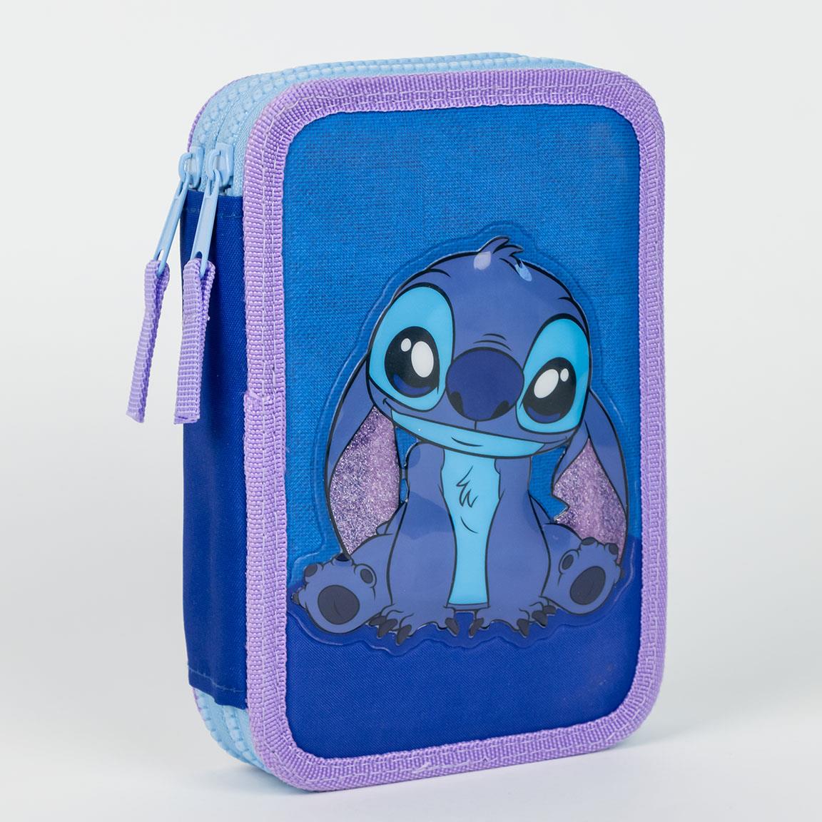 Conjunto Escolar Stitch com estojo duplo