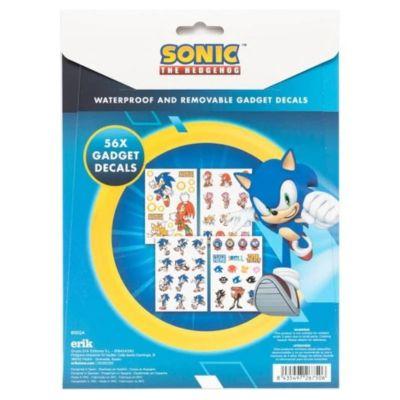 Set de 56 Autocolantes Decorativos Sonic the Hedgehog – Gadget Decals (4 Folhas)