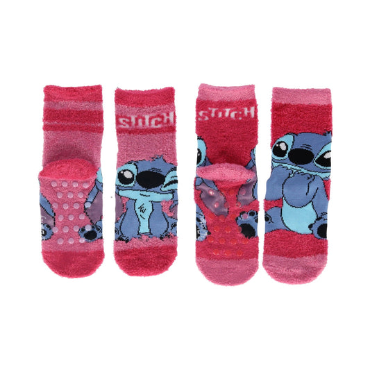 2 pares de meias antiderrapantes Stitch