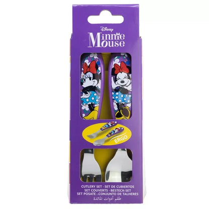 2 talheres ergonómicos Minnie Sunshine - BONECADA