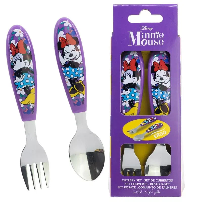 2 talheres ergonómicos Minnie Sunshine - BONECADA