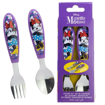 2 talheres ergonómicos Minnie Sunshine - BONECADA