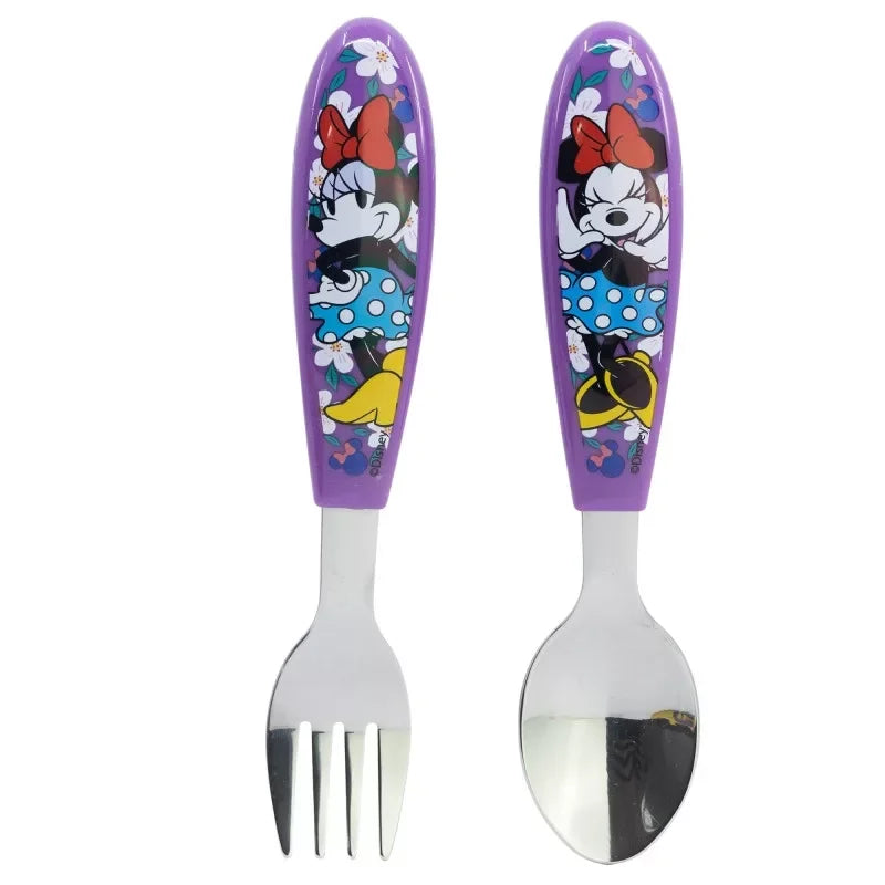 2 talheres ergonómicos Minnie Sunshine - BONECADA