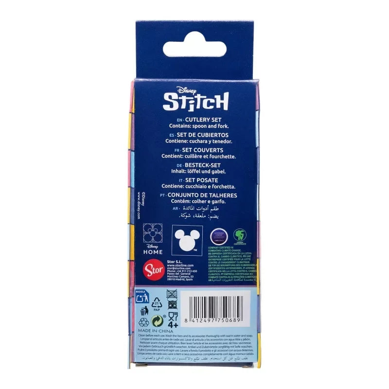 2 talheres ergonómicos Stitch - BONECADA