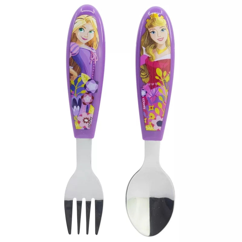 2 talheres ergonómicos Princesas Disney