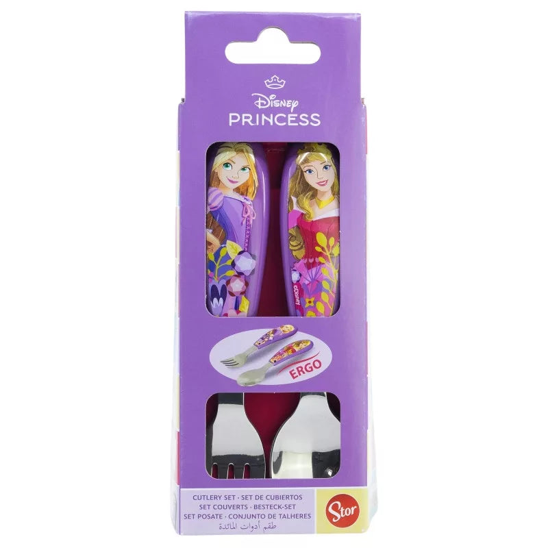 2 talheres ergonómicos Princesas Disney