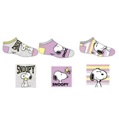 3 pares de meias Snoopy