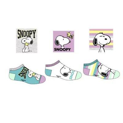 3 pares de meias Snoopy
